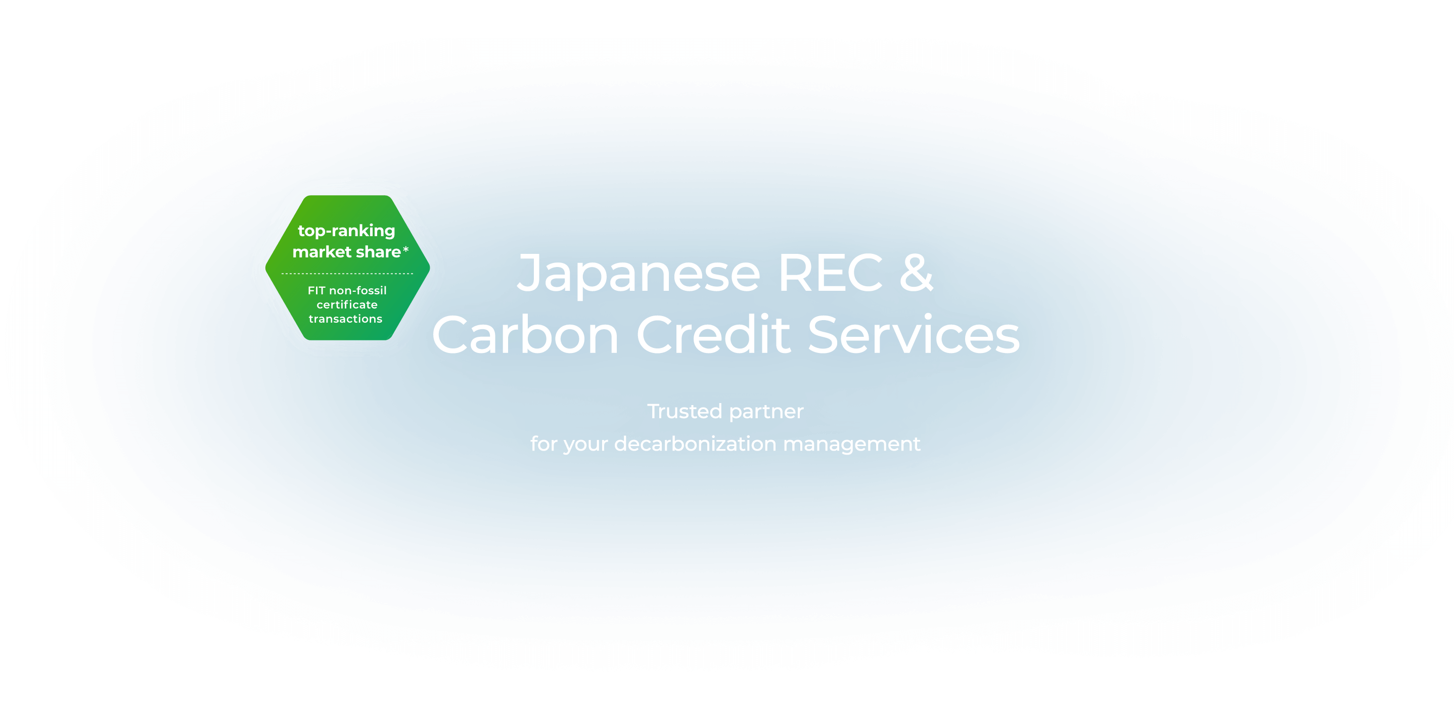 Japanese REC & Carbon Credit Services Trusted partner for your decarbonization management